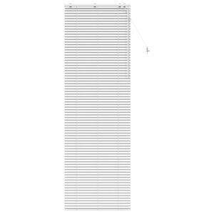 vidaXL Venetian Blind White 85 x 250 cm 35 mm Solid Paulownia Wood
