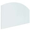 vidaXL Fireplace Glass Plate Transparent 100 x 60 cm Glass