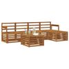 vidaXL Sofa Sets 6 pcs Natural Solid Acacia Wood