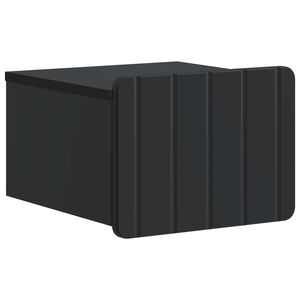 vidaXL Wall-Mounted Bedside Cabinet Black 33 x 34.5 x 24 cm