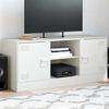 vidaXL TV Cabinet White 99x39x44 cm Steel