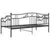 vidaXL Sofa Bed Frame without Mattress Black Metal 90x200 cm