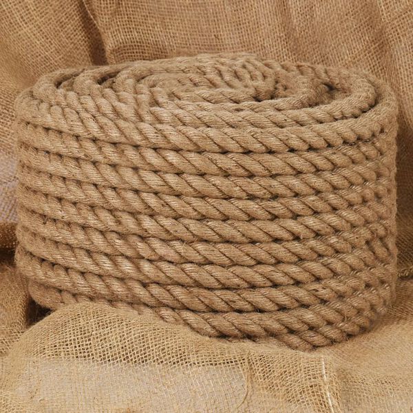 vidaXL Jute Rope 25 m Long 16 mm Thick