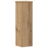 vidaXL Plant Stand 2pcs Artisan Oak 17x17x60 cm Engineered Wood