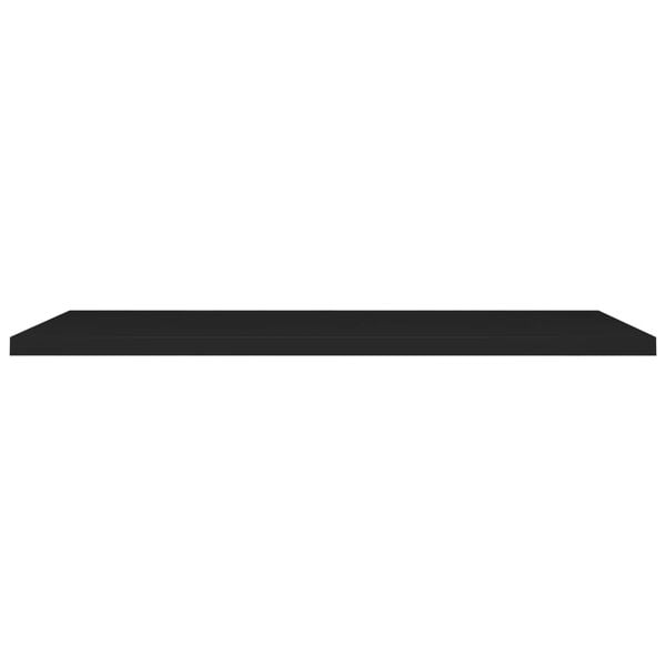 vidaXL Floating Wall Shelf Black 120x23.5x3.8 cm MDF