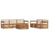 vidaXL Outdoor Sofa Set 6 pcs Natural Solid Acacia Wood