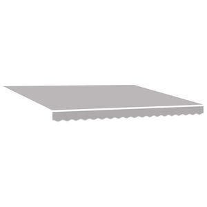 vidaXL Retractable Awning Light Grey 400 x 300 cm Polyester and Steel