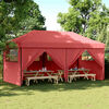 vidaXL Party Tent Folding Burgundy 292 x 580 x 315 cm Oxford Fabric