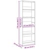 vidaXL Bookcase Artisian Oak 60x24x176 cm Engineered Wood