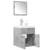 vidaXL 3 Piece Bathroom Furniture Set Concrete Grey Engineered Wood