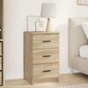 vidaXL Bedside Cabinet Sonoma oak 38 x 38 x 66 cm Engineered wood