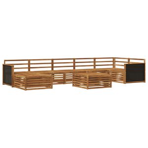 vidaXL Outdoor Sofa Set 8 pcs Natural