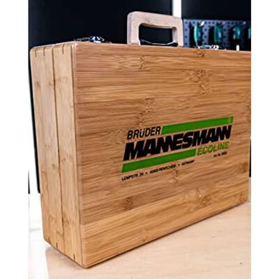 Brüder Mannesmann 108 Piece Tool Set Bamboo Case
