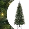 vidaXL Artificial Christmas Tree with 300 LEDs Green 240 cm PE and PVC
