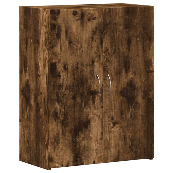 vidaXL File Cabinet Smoked Oak 60x32x77.5 cm Engineered Wood