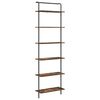 vidaXL Bookshelf 6-Tier 60 x 24 x 203 cm Engineered wood Smoked Oak