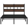 vidaXL Bed Frame without Mattress with Headboard Brown Oak 120x190 cm Small Double