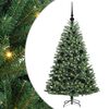 vidaXL Artificial Hinged Christmas Tree Green 120 cm PVC and Metal