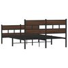 vidaXL Bed Frame without Mattress with Headboard and Footboard 137x190 cm