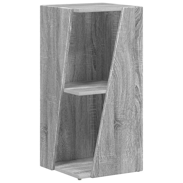vidaXL Side Shelf Grey Sonoma 33 x 32 x 70.5 cm Engineered Wood