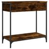 vidaXL Console Table Smoked Oak 75x34.5x75 cm Engineered Wood