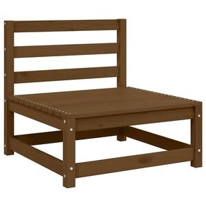 vidaXL Garden Middle Sofa Honey Brown Solid Wood Pine