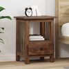 vidaXL Bedside Table Brown 30 x 30 x 47 cm Solid Reclaim Wood