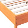 vidaXL Bed Frame without Mattress Wax Brown 160x200 cm Solid Wood Pine