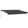 vidaXL Retractable Awning Manual Anthracite 300 x 200 cm Fabric