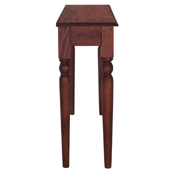 vidaXL Console Table Classical Brown 110x30x75 cm Solid Mahogany Wood