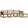 vidaXL Outdoor Sofa Set 4 pcs Natural Solid Acacia Wood