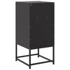 vidaXL Bedside Cabinet Black 36x39x78 cm Steel