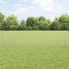 vidaXL Fence with Post Silver 0.6 x 10 m Steel