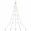 vidaXL LED Christmas Tree with Ground Spikes Multicolour 300 cm Metal