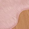 vidaXL Faux Sheepskin Rug TAFALLA Pink 60 x 90 cm Polyester