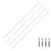 vidaXL Security Grille for Windows with 4 Crossbars 3 pcs 93-174 cm