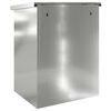 vidaXL Parcel Drop Box Black 47.5 x 38 x 59 cm Galvanised Steel