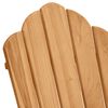 vidaXL Adirondack Chair 2 pcs Brown 137 x 77 x 95 cm Solid Teak Wood
