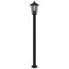 vidaXL Outdoor Floor Lamp Black 120 cm Stainless Steel