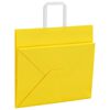 vidaXL Paper Bags 50 pcs with Handles Yellow 32x22x28 cm