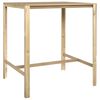 vidaXL Bar Table 110x100x110 cm Impregnated Pinewood