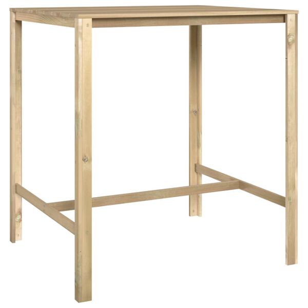vidaXL Bar Table 110x100x110 cm Impregnated Pinewood