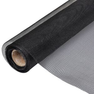 vidaXL Mesh Screen Fiberglass 100x500 cm Black