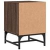 vidaXL Bedside Cabinets with Glass Doors 2 pcs Brown Oak 35x37x50 cm
