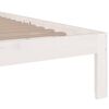 vidaXL Bed Frame without Mattress White 120x190cm Small Double