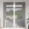 vidaXL Voile Curtains with Rod Pockets 2 pcs Dark Grey