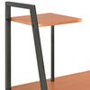 vidaXL Desk with Shelving Unit Black and Brown 102x50x117 cm