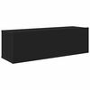 vidaXL 7 Piece TV Cabinet Set Black Engineered Wood