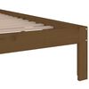 vidaXL Bed Frame without Mattress Honey Brown Solid Wood 200x200 cm
