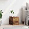 vidaXL Storage Box Old Wood 30 x 35 x 35 cm Engineered Wood
